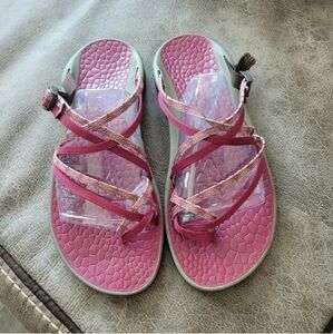 Chaco Pink Strappy Sandals